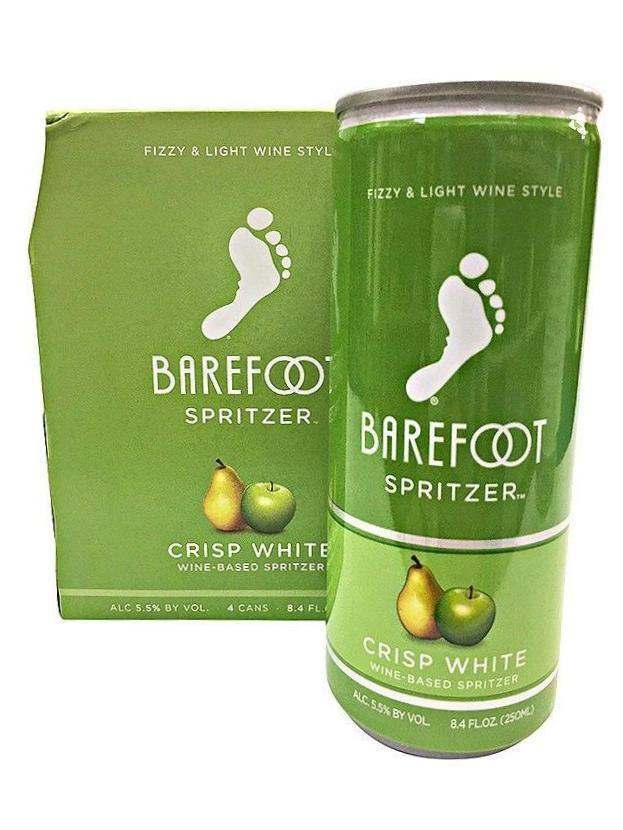 Barefoot Refresh Crisp White Spritzer 4 Pack Can's