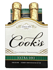 Cook's Cellars Champagne Extra Dry 187ml 4 Pack