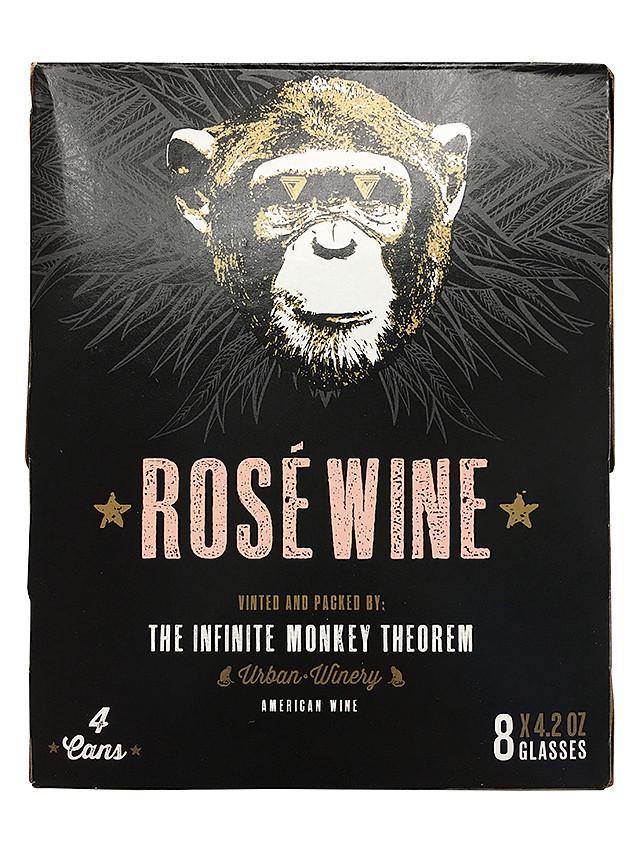Infinite Monkey Rosé Wine Can 4 Pack
