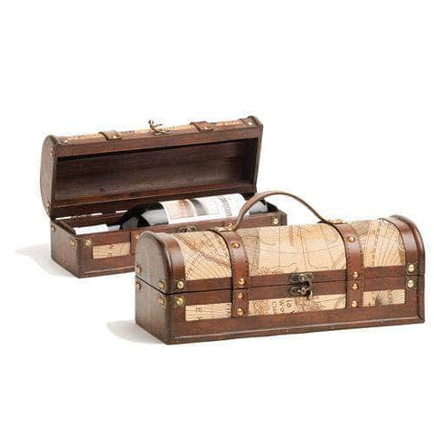 2-Bottle Vintage Trunk Wine Box by Twine - The Best Wine Store