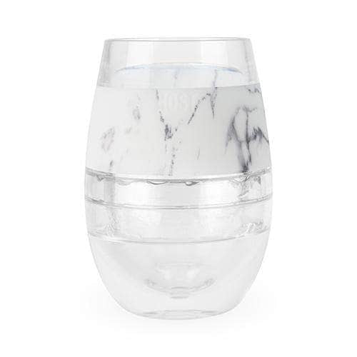 HOST Wine FREEZE Cooling Cup in Marble Set of 4 by HOST