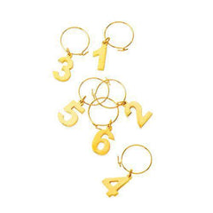 Gold Plated Wine Charms by Viski