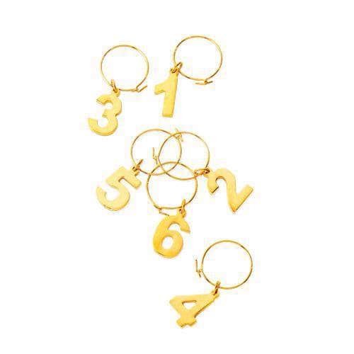 Gold Plated Wine Charms by Viski