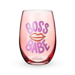 Boss Babe Stemless Wine Glass by Blush