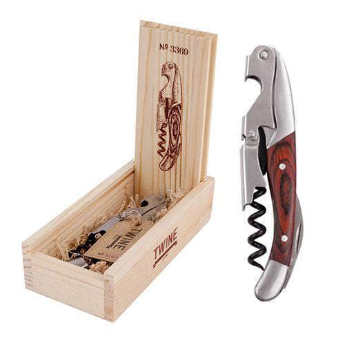 Wooden Double Hinged Corkscrew by Twine