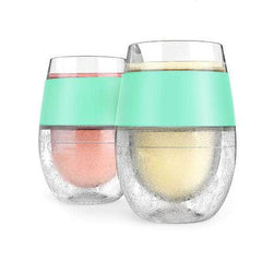 Wine FREEZE Cooling Cups in Mint (set of 2) by HOST