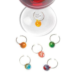 Swirl: Glass Wine Charms