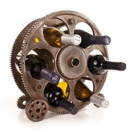 Gears And Wheels Wine Rack by Foster & Rye